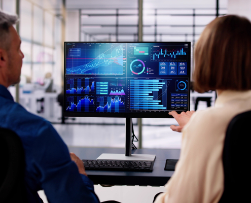 Data,analyst,using,data,analytics,kpi,dashboard
